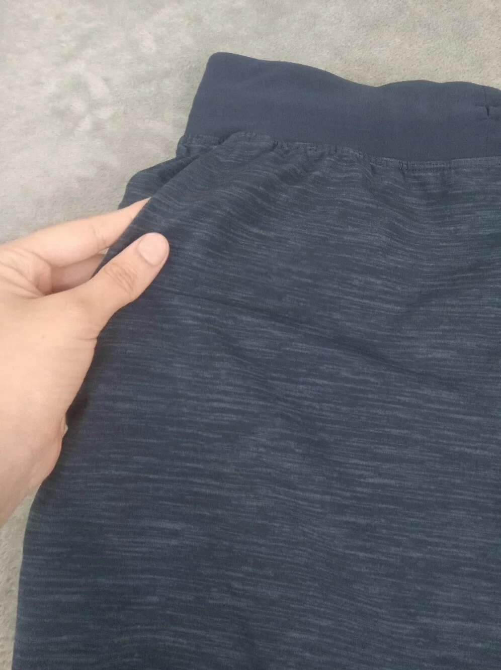 lululemon athletica Men's Performance Shorts in Dark Navy Heather Size Medium - Picture 7 of 14